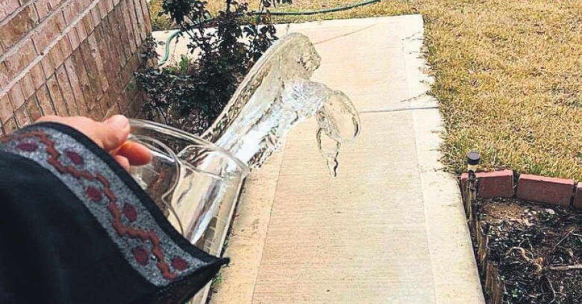 Why do turkish people pour water behind departing cars?