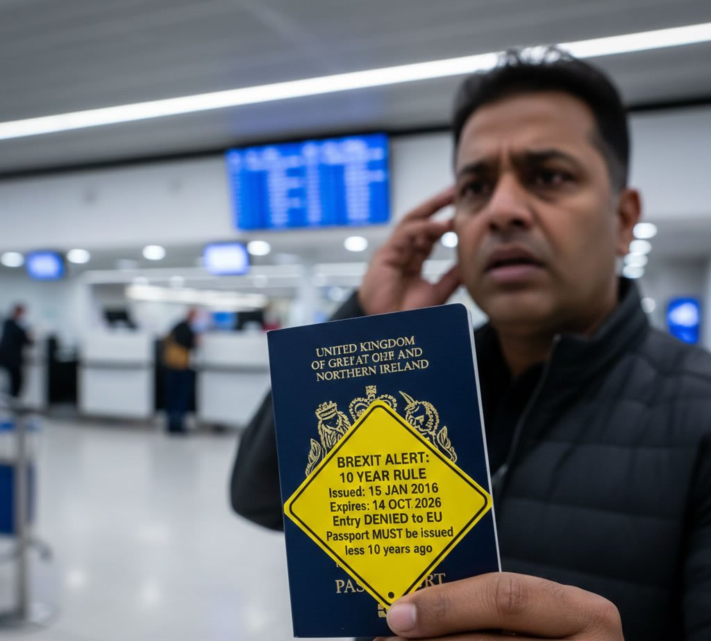 British passport holders face Brexit chaos at EU borders