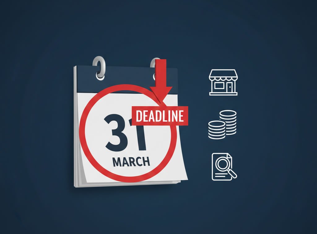 Business rates appeal deadline set for 31 March