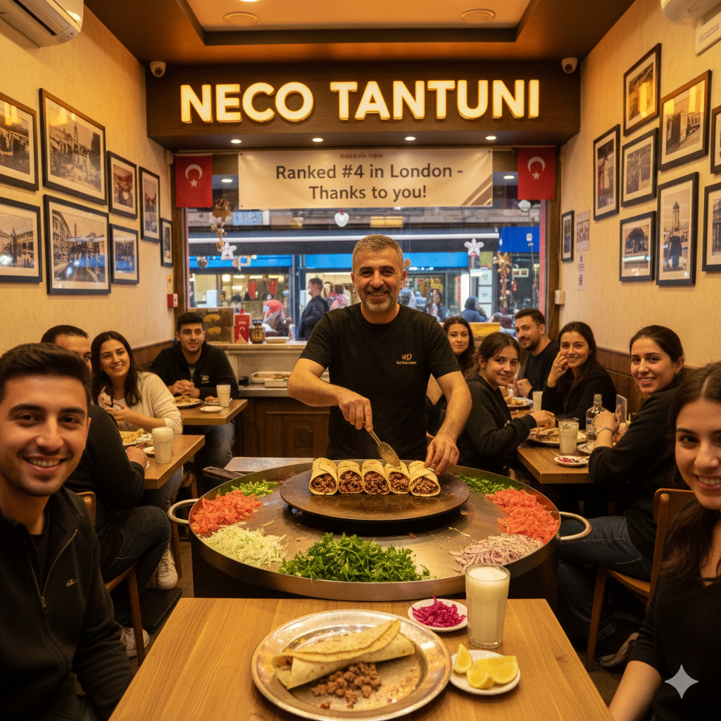 Enfield's Neco Tantuni ranks fourth on list of London’s top food spots, outperforming Michelin-starred restaurants
