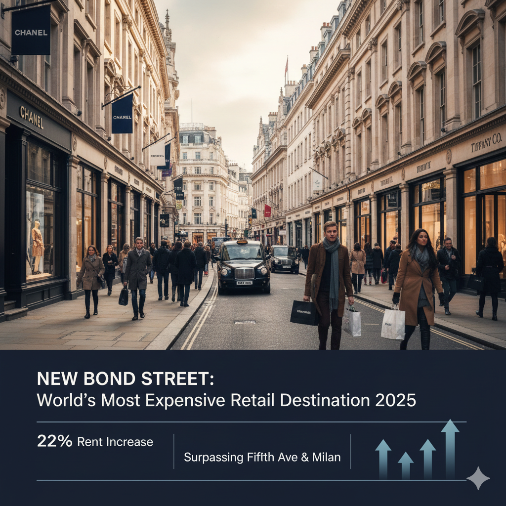 London’s New Bond Street named world’s most expensive retail destination