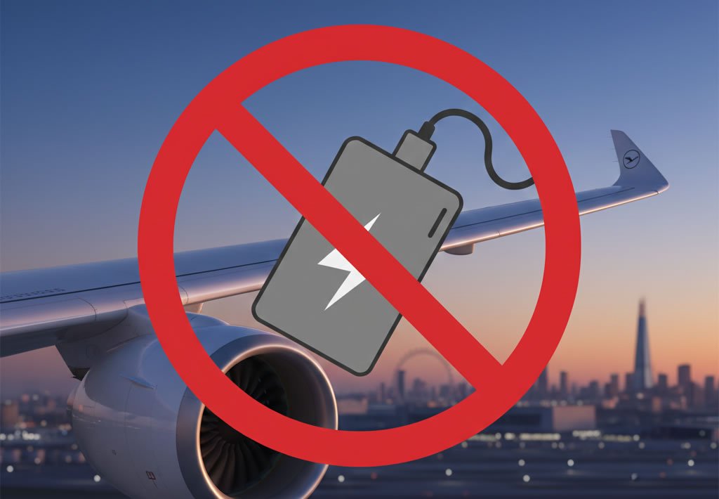 Lufthansa bans power bank use in-flight