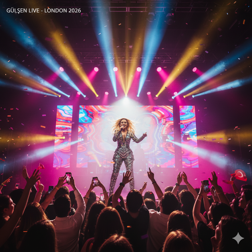 Turkish pop star Gülşen to perform in London in March 2026